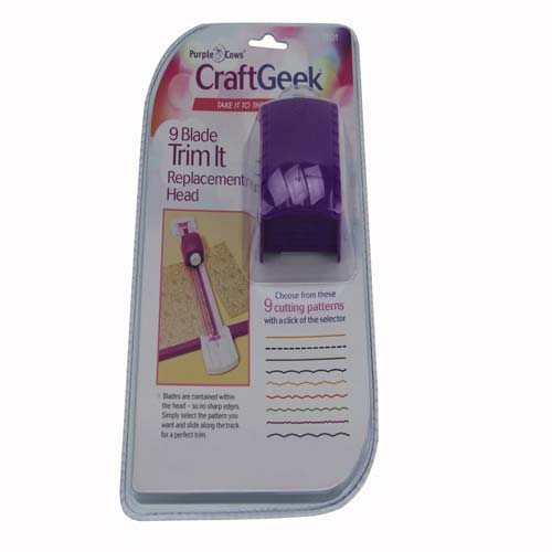 Purple Cows 9 Blade Trim It Replacement Cutting Head - 7601