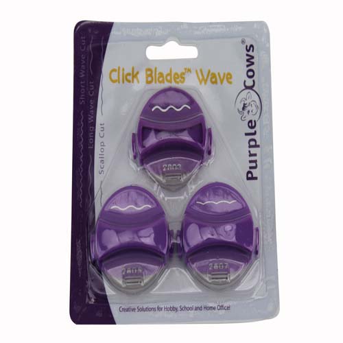 Purple Cows Click Blade Wave Pack - 3/PK