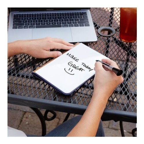 Quartert Portable Glass Dry Erase Pad (Blue/White) - Q090GDPN03