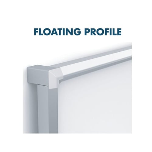 Quartet Silhouette Total Erase 39" x 22" Whiteboard With Silver Aluminum Frame