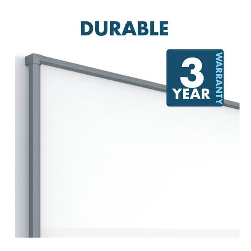 Quartet Silhouette Total Erase 39" x 22" Whiteboard With Charcoal Aluminum Frame