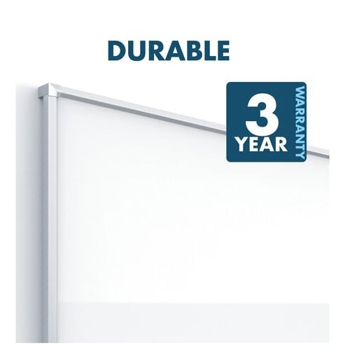 Quartet Silhouette Total Erase 50" x 28" Whiteboard With Silver Aluminum Frame