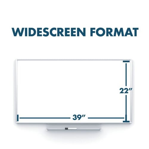 Quartet Silhouette Total Erase 50" x 28" Whiteboard With Silver Aluminum Frame