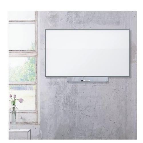 Quartet Silhouette Total Erase 74" x 42" Whiteboard With Silver Aluminum Frame