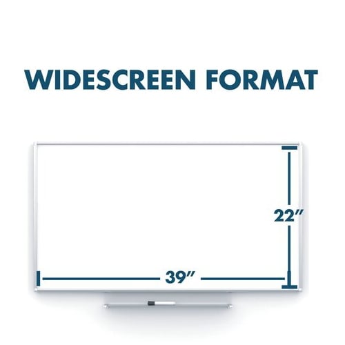 Quartet Silhouette Total Erase 74" x 42" Whiteboard With Silver Aluminum Frame