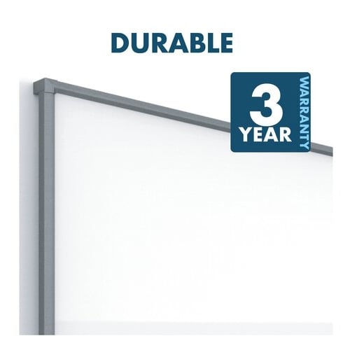 Quartet Silhouette Total Erase 74" x 42" Whiteboard With Charcoal Aluminum Frame
