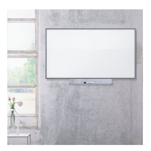 Quartet Silhouette Total Erase 85" x 48" Whiteboard With Silver Aluminum Frame