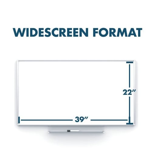 Quartet Silhouette Total Erase 85" x 48" Whiteboard With Silver Aluminum Frame