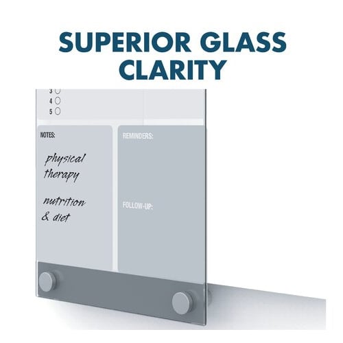 Quartet Infinity 11" x 17" Customizable Magnetic Glass Dry-Erase Board