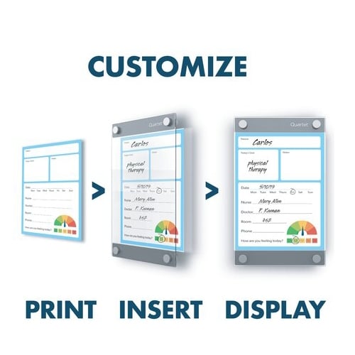 Quartet Infinity 11" x 17" Customizable Magnetic Glass Dry-Erase Board