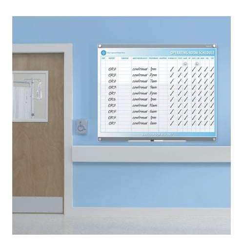 Quartet Infinity 36" x 24" Customizable Magnetic Glass Dry-Erase Board