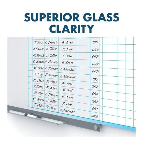Quartet Infinity 36" x 24" Customizable Magnetic Glass Dry-Erase Board