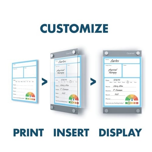 Quartet Infinity 36" x 24" Customizable Magnetic Glass Dry-Erase Board