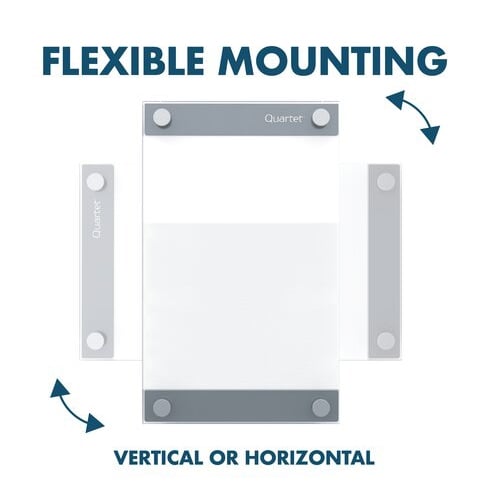 Quartet Infinity 36" x 24" Customizable Magnetic Glass Dry-Erase Board