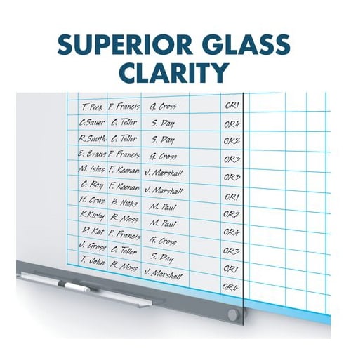 Quartet Infinity 48" x 36" Customizable Magnetic Glass Dry-Erase Board