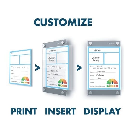 Quartet Infinity 8.5" x 11" Customizable Magnetic Glass Dry-Erase Board