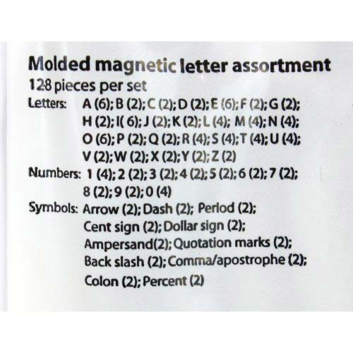 Quartet 1" Characters for Magnetic Letter Boards - M1