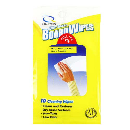 Quartet 10-Count Dry-Erase Cleaning Wipes - B52-180022