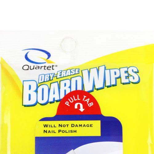 Quartet 10-Count Dry-Erase Cleaning Wipes - B52-180022