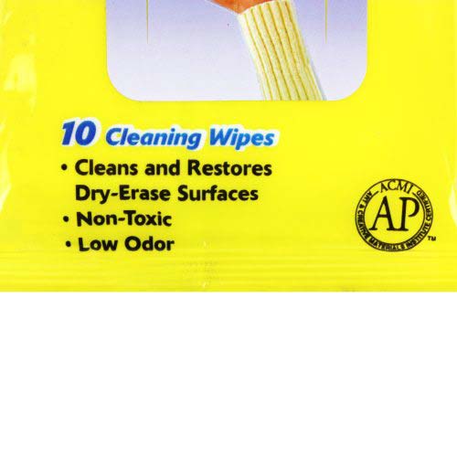 Quartet 10-Count Dry-Erase Cleaning Wipes - B52-180022
