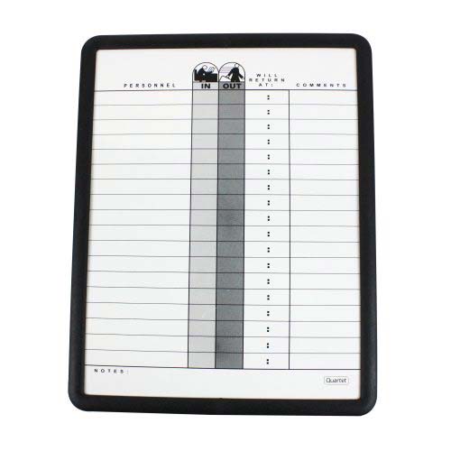 Quartet 11" x 14" Grey In Out System with 18 Names - 750 - Clearance Sale