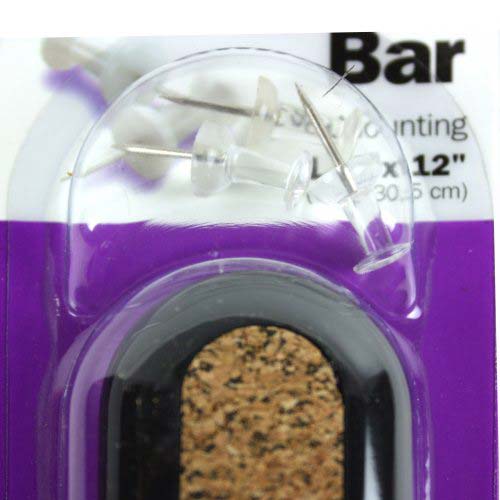 Quartet 12" Long Bulletin Bar II with Black Plastic Frame - Clearance Sale