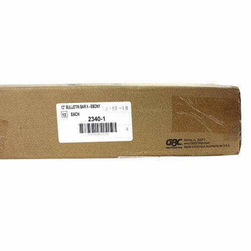 Quartet 12" Long Bulletin Bar II with Black Plastic Frame - Clearance Sale