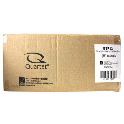 Quartet 12" x 2" x 1.25" BoardGear Felt Chalk Eraser - ESP12