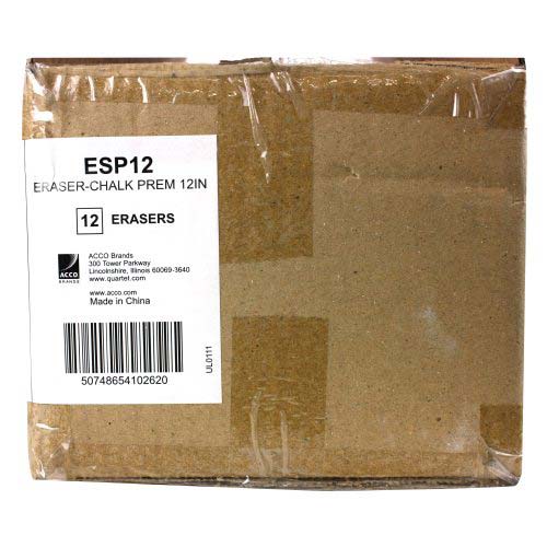 Quartet 12" x 2" x 1.25" BoardGear Felt Chalk Eraser - ESP12