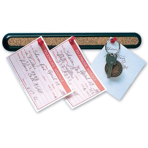 Quartet 12" Long Bulletin Bar II with Black Plastic Frame - Clearance Sale