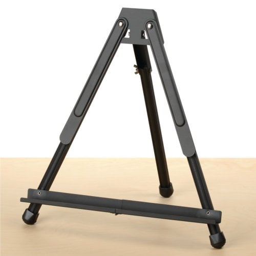 Quartet 14" Tabletop Black Aluminum Display Easel - BSTT2430