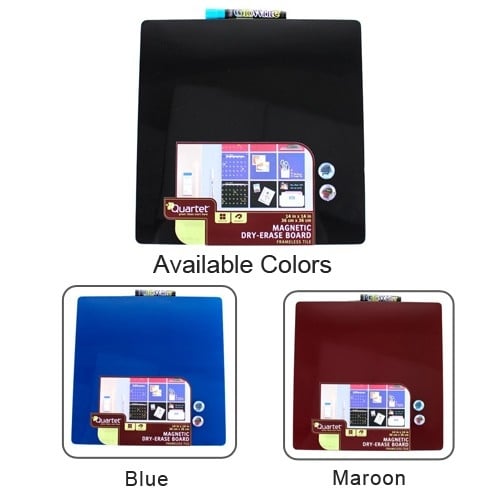 Quartet Assorted 14" x 14" Magnetic Dry-Erase Frameless Board