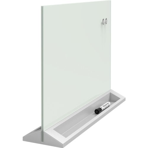 Quartet 17" x 23" Desktop Magnetic Glass Dry-Erase Panel - GDP1723W