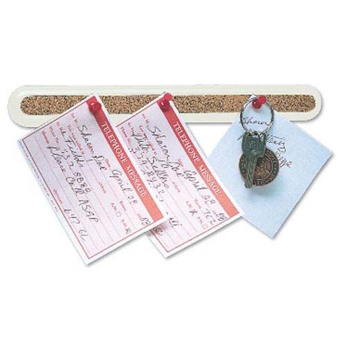 Quartet 18" Long Bulletin Bar II with Putty Plastic Frame - 2350-2