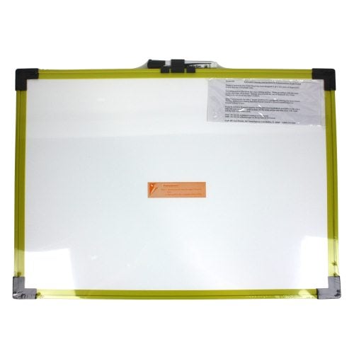 Quartet 9" x 6" Industrial Magnetic Whiteboard with Yellow Plastic Frame- 724123