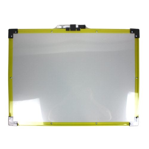 Quartet 72" x 48" Industrial Magnetic Whiteboard with Yellow Aluminum Frame- 724127