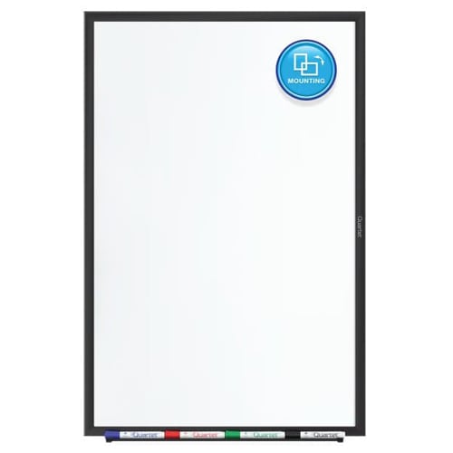 Quartet 2' x 1.5' Standard Magnetic Whiteboard with Black Frame - SM531B