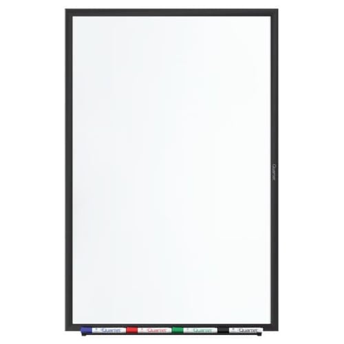 Quartet 2' x 1.5' Standard Magnetic Whiteboard with Black Frame - SM531B