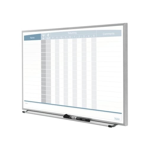 Quartet 23" x 16" 15-Name Matrix In/Out Board - QRT-33704