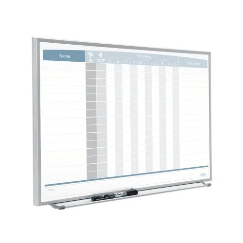 Quartet 23" x 16" 15-Name Matrix In/Out Board - QRT-33704