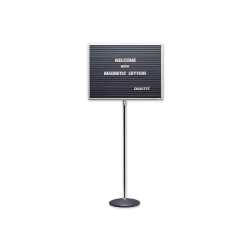Quartet 24" x 18" Adjustable Single Pedestal Letter Board - 7921M