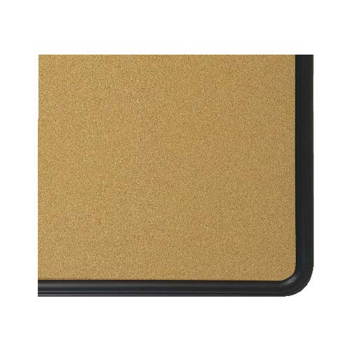 Quartet 24" x 18" Contour Cork Bulletin Board - 699165