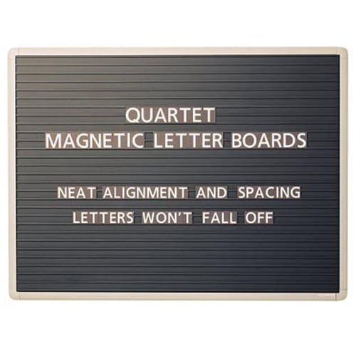 Quartet 24" x 18" Wall Mount Magnetic Letter Board - 901M