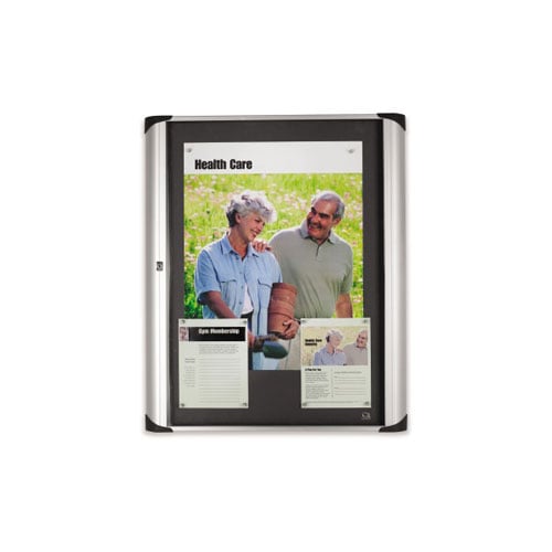 Quartet 3' x 2' Euro Enclosed Magnetic Bulletin Board ERB32A