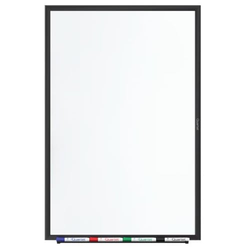 Quartet 3' x 2' Standard Magnetic Whiteboard with Black Frame - SM533B