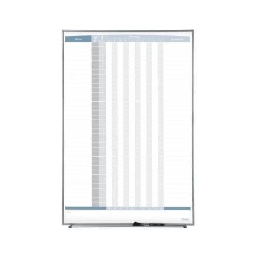 Quartet 34" x 23" 36-Name Matrix In/Out Board - QRT-33705