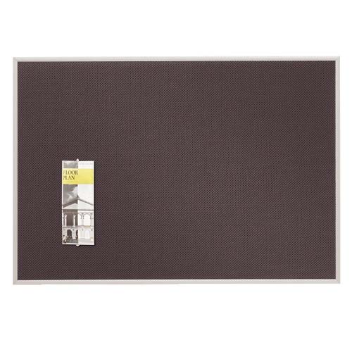 Quartet Matrix 34" x 23" Modular Grey Bulletin Board with Aluminum Frame - B3423