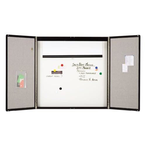 Quartet 4' x 4' Wood Veneer Conference Room Cabinet