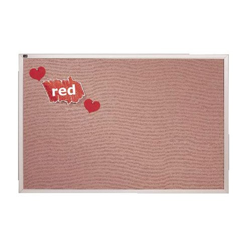 Quartet 4' x 12' Claret Accent Vinyl Tack Bulletin Board