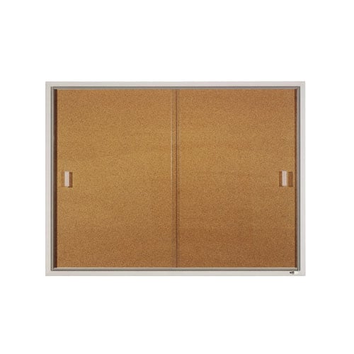 Quartet 4' x 3' Aluminum Frame Sliding Door Enclosed Board - D2401